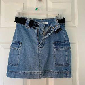 Pacsun Denim Skirt with Black Belt